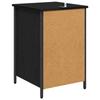Nightstand Black Oak Effect 40 X 42 X 60 Cm Engineered Wood