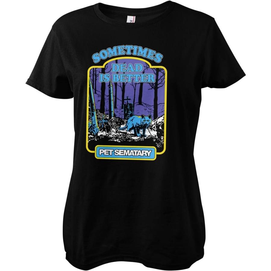Официально лицензированная женская футболка «Кладбище домашних животных»: Иногда мертвым лучше S