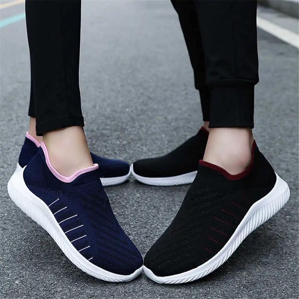 Plus Size 38-39 Walk Shoes Vulcanize Luxury Women Loafers Green Women Sneakers Sports Snearkers 2025summer Global Brands