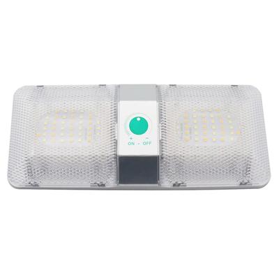 12V Inredning 180 LED Taklampa för Båt Husbil Släpvagn Husvagn Dubbelt Ljus Oändligt Pekkontroll Dimbart