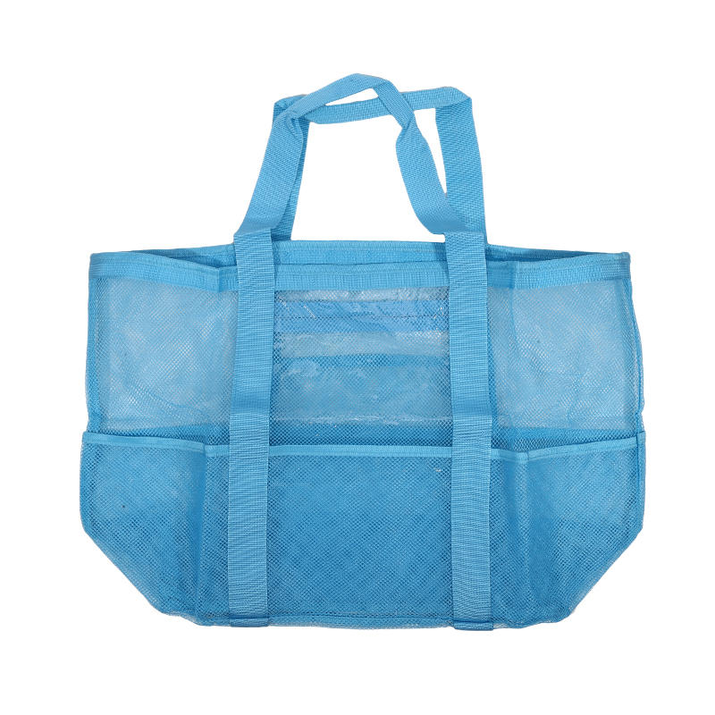 Genți de Plajă pentru Femei Călătorii de Vară Geantă Tote din Plasă cu Buzunar Interior Mare Geantă de Umăr Împletită Rezistentă la Nisip