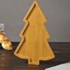 Christmas Tree Wooden Tray Tableware Dried Fruit Snacks Multi Grid Wooden Plates Home Fruit Plates Restaurant Festival Plates