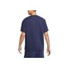Nike Outdoor Fitness Training Buchstaben Stickerei Design Rundhals Pullover Kurzarm T-Shirt Herren Tops Dunkelblau HF0847-410