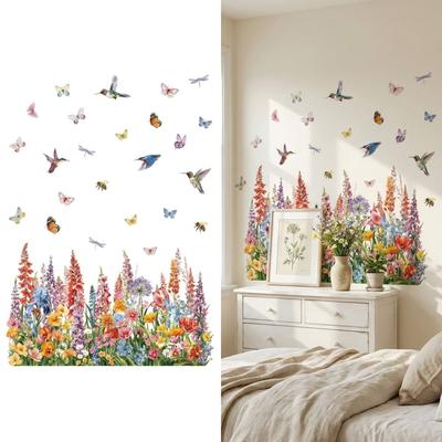DIY Wall Stickers Colorful Static Adhesive Stickers Fashion Electrostatic Stickers Window