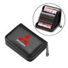 Genuine Leather Car Driver's License, ID Card, Bank Card Wallet For Mitsubishi Lancer 9 Ex Evo ASX L200 Colt Pajero Sport