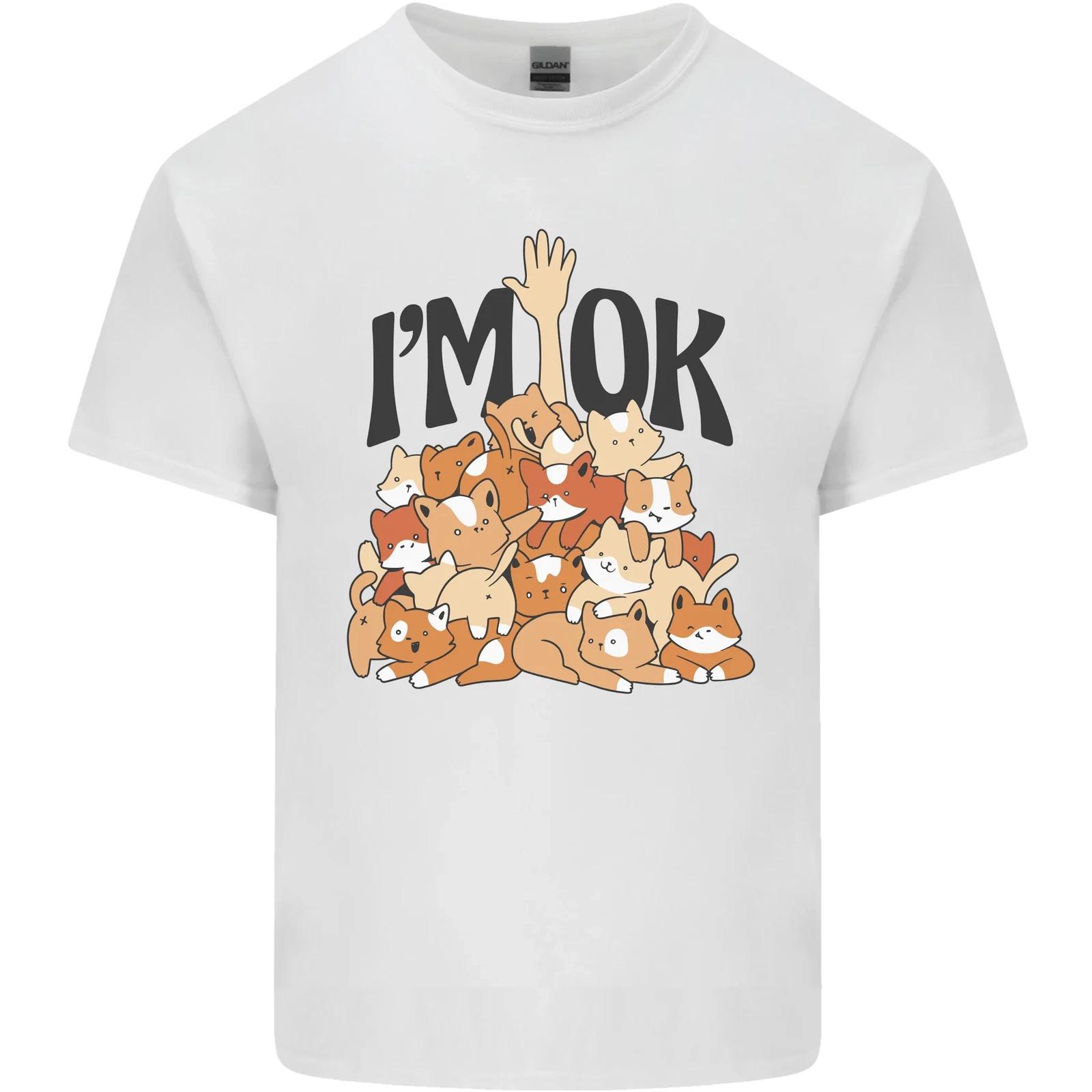

Im OK Funny Cat Mum Dad Crazy Lady Kitten Kids T-Shirt Childrens 3XL