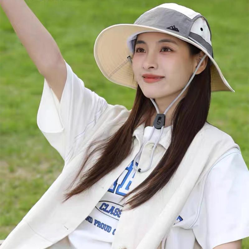 Fisherman Bucket School Old Vintage Dry Quick Drying Fast Women  Men For Neutral Gender Fresh Caps Hats Color Block Sunshade Outdoor Breathable