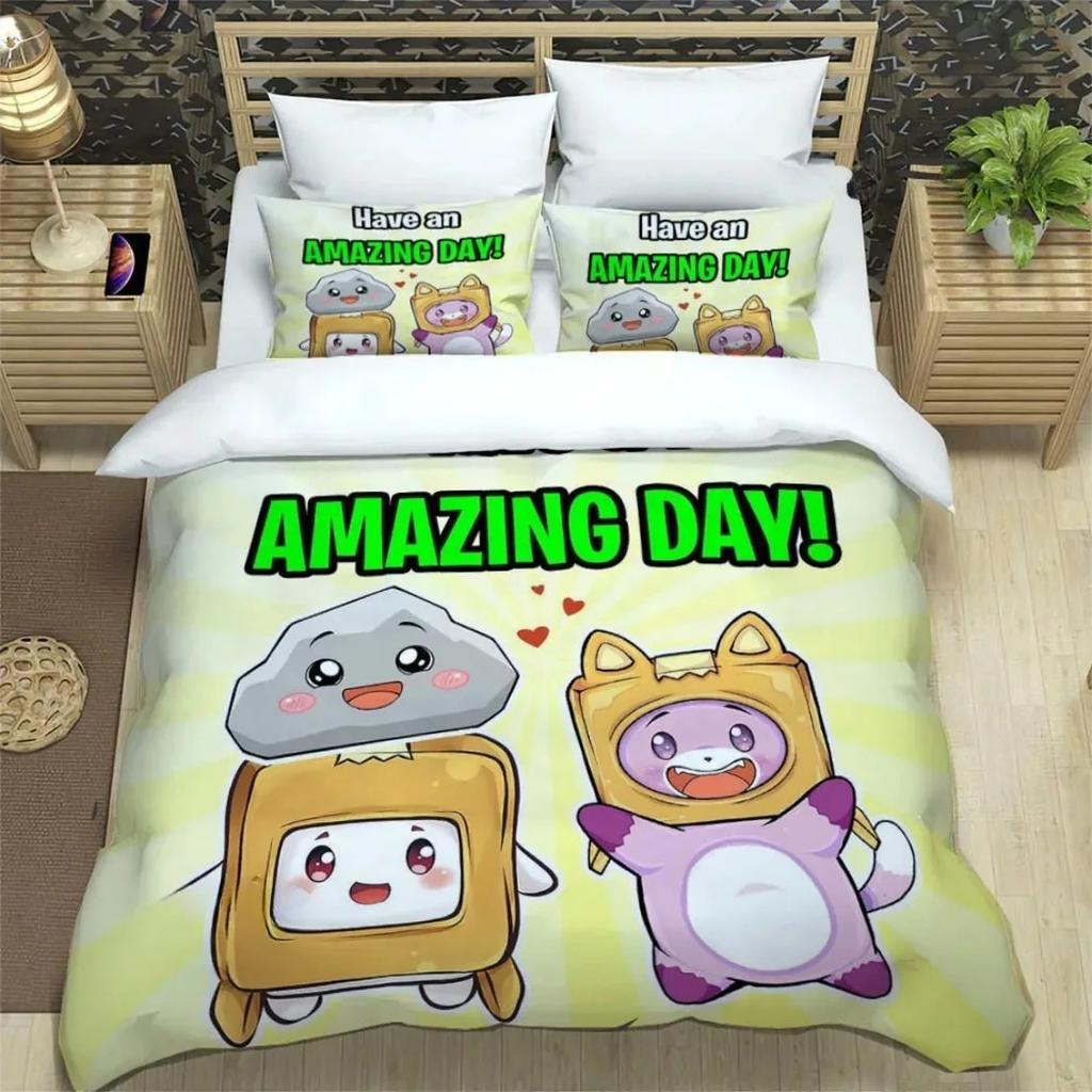 L-Lankybox Beding Set For Bedrom Soft Modern Bedspreads Comefortable Children Kids Soft Duvet Cover Comfortable Quilt Cover And Pilowcase