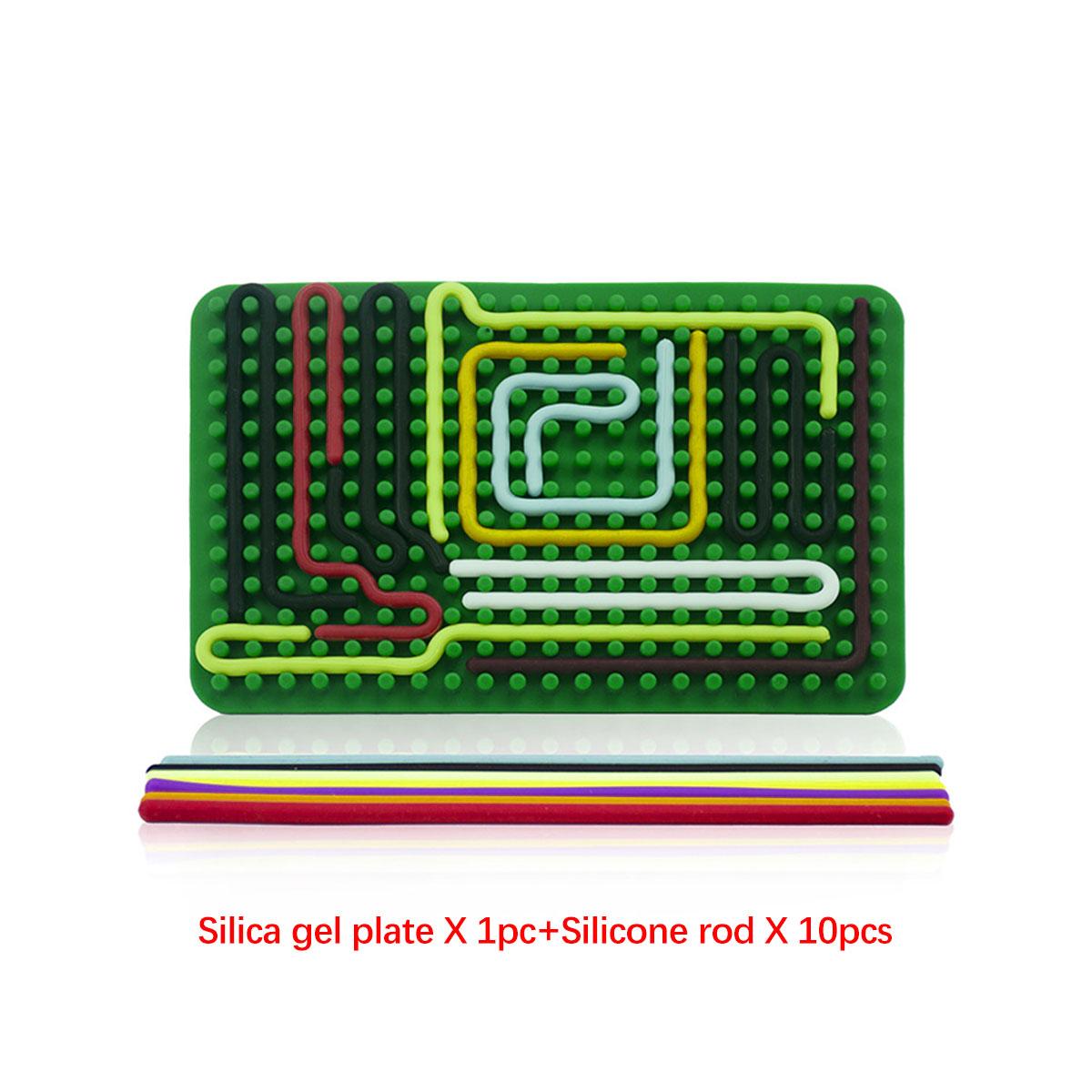 

Silicone sensory activity board to relieve stress and improve creativity, imagination and thinking training device, multi-color