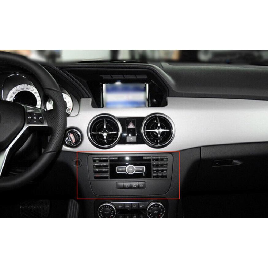 Console Volume Button Control Frame For Mercedes-Benz GLK 2013-2015 ABS Silver