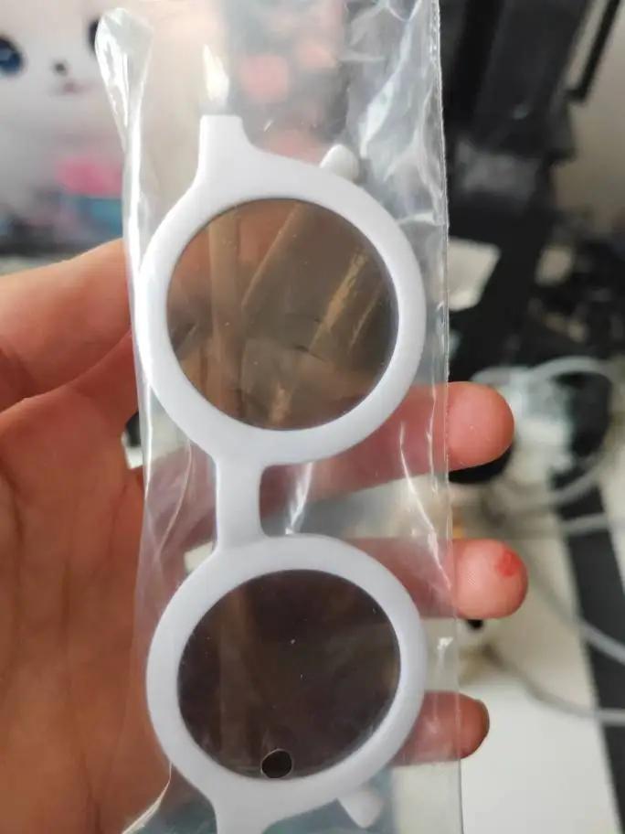 New Children Sunglasses Circular Shading Kids Sun Glasses UV Protection Retro Baby Po Catwalk Glasses