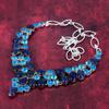 Lapis Lazuli, Blue Topaz  925 Solid Sterling Silver Necklace with Adjustable Chain, Handmade Gemstone Jewelry Necklace For Memorial Day
