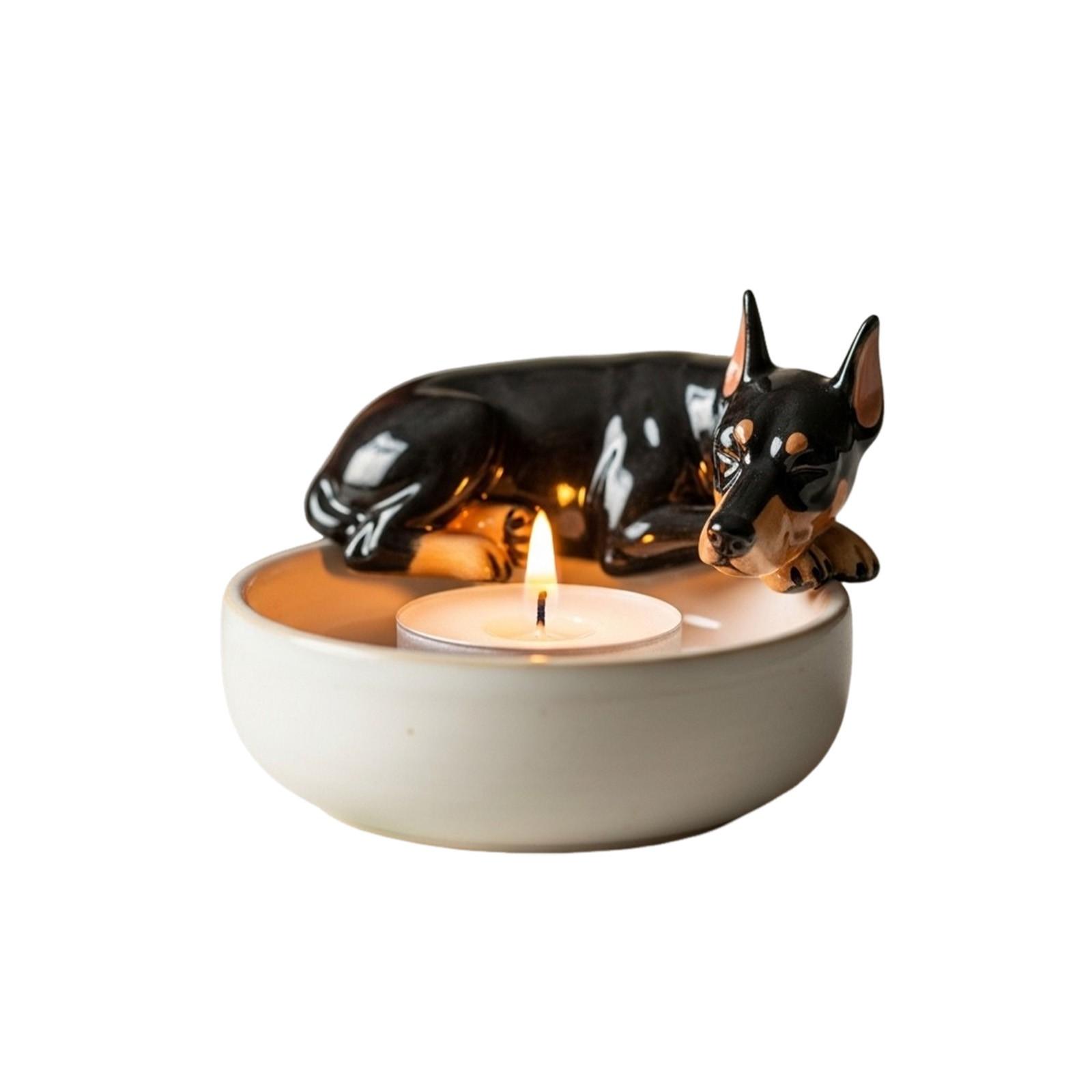 Смола Щенок Подсвечник Украшения Смола Украшения Поделки One Size