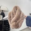 New Designer Gift Luxury Furry Faux Fur Winter Scarf for Women