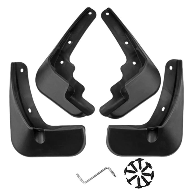 Wheel Guard Mudguards Car Mud Flaps Splash Guard Mud Flaps Black for Peugeot 301 2014-2018