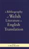 The A Bibliography of Welsh Literature In English Translation Book