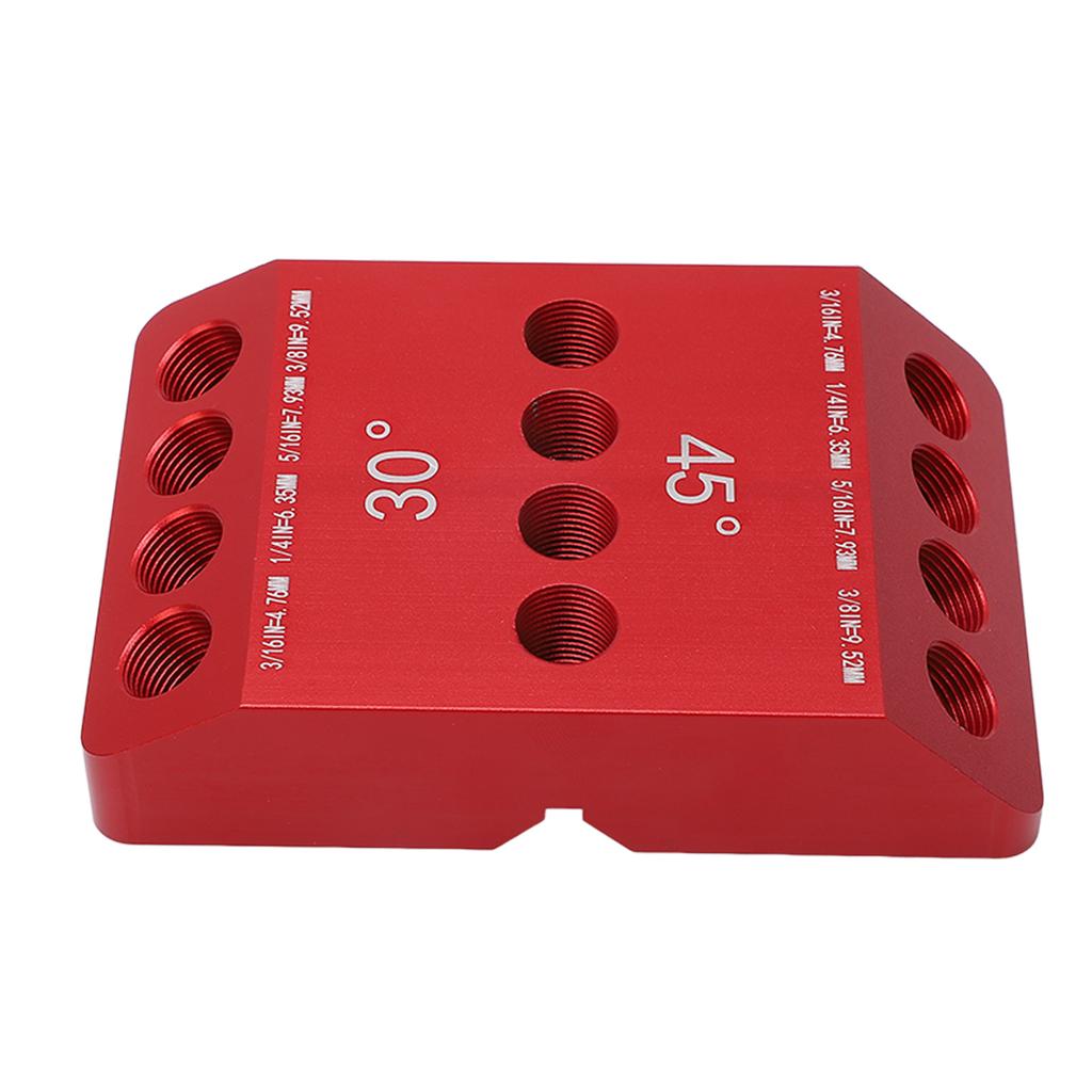 Drill Hole Guide Jig 30 45 90 Degree Angle 4 Sizes Woodworking Locator Building Supplies