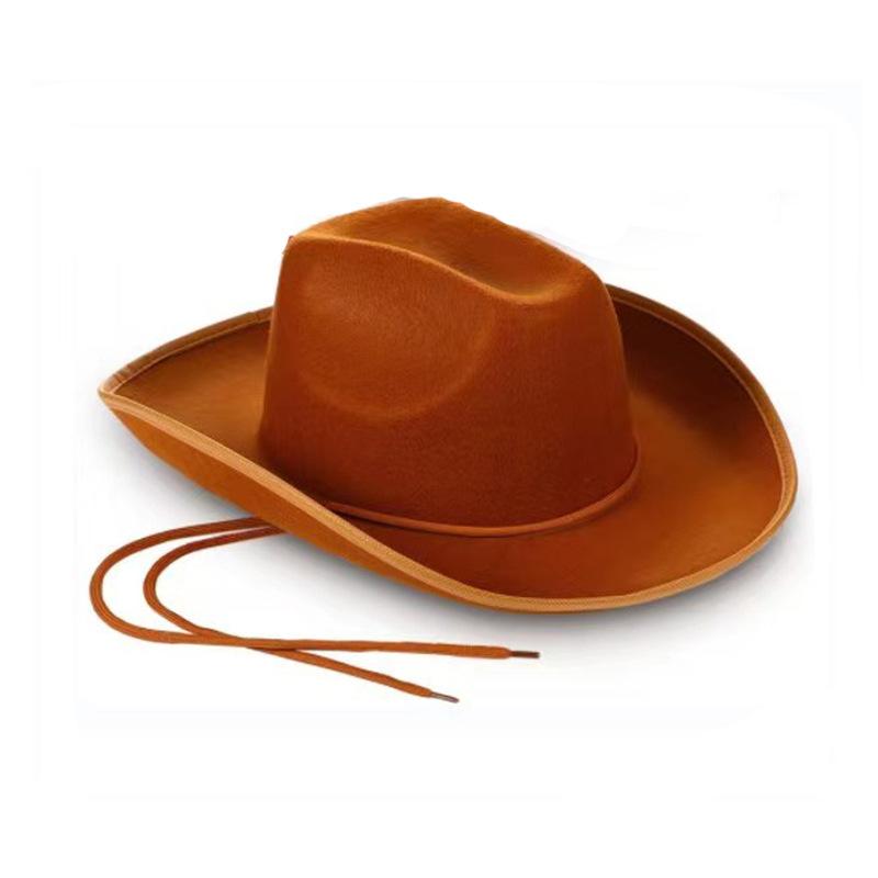 Cowboy Hat Christmas Stage Carnival Party Pink Fluorescent Colorful Cowboy Hat Compound Laser Hat Western Style Illusion