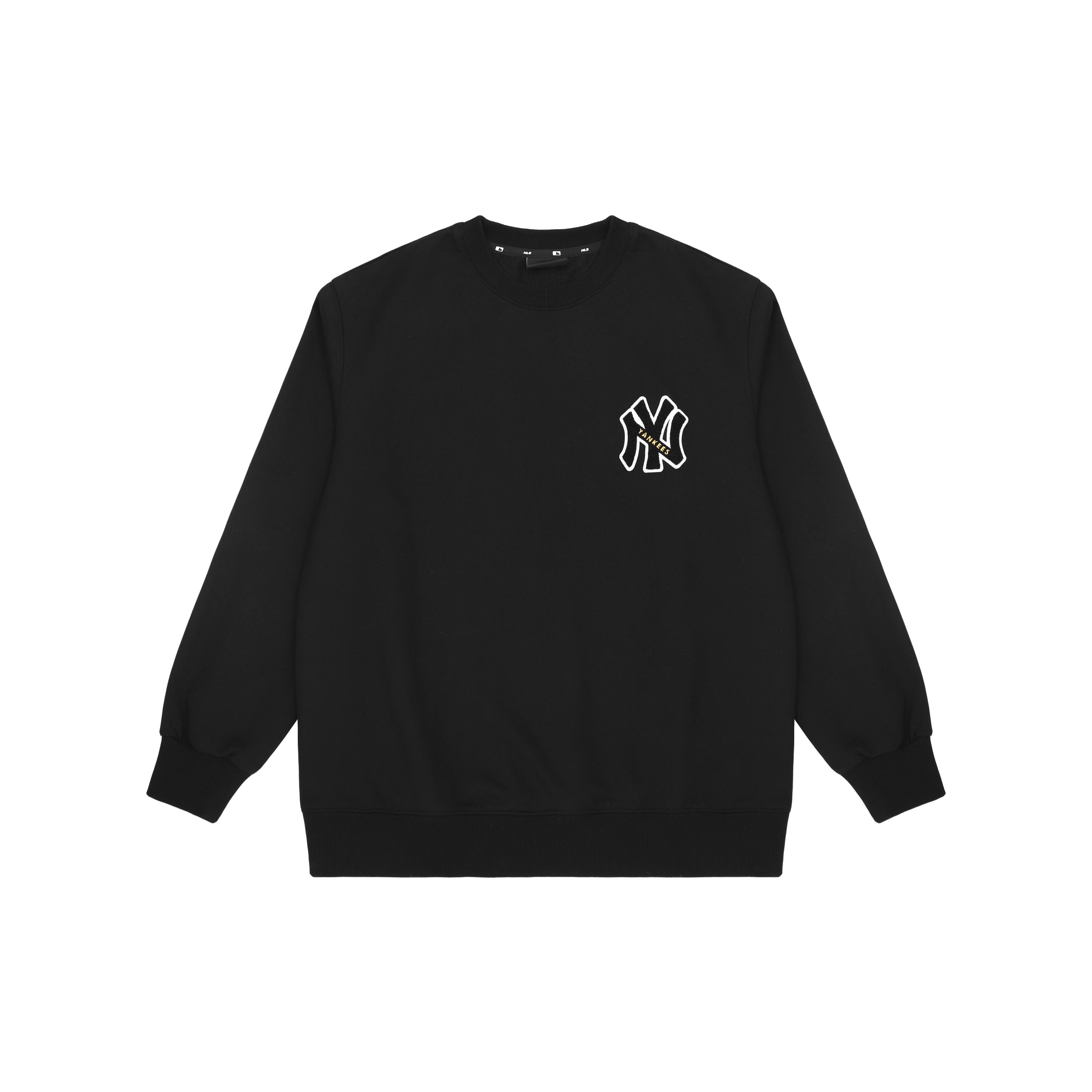 MLB Sweatshirts Unisex Black Crew Neck Moderate Regular 3AMTB0214-50BKS XS