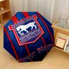 Ipswich Town Automatic 3‑Fold Umbrella 8‑Rib Windproof Folding Umbrella Sun Rain Protection For Outdoor Travel Daily Use