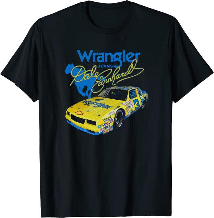Dale Earnhardt Wrangler Nascar Retro Classic Tee T-Shirt M-3XL Made US Unisex T-Shirt XXXXL
