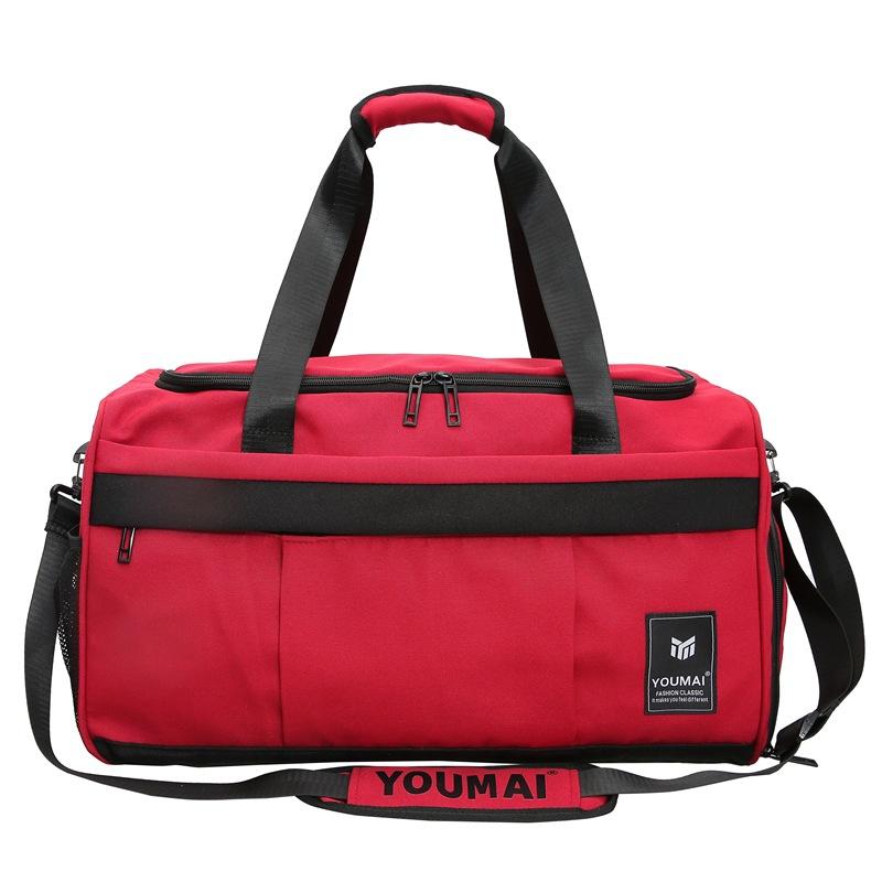 New Fitness Bag Dry and Wet Separation Training Sports Bag Hand Luggage Bag Short Trip Bag Large Capacity Swimming Bag