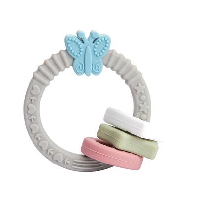 1pc Baby Silicone Teether Bracelet Toys Butterfly Shaped Teether BPA Free Baby Nursing Newborn Tooth Health Care Teething Toys