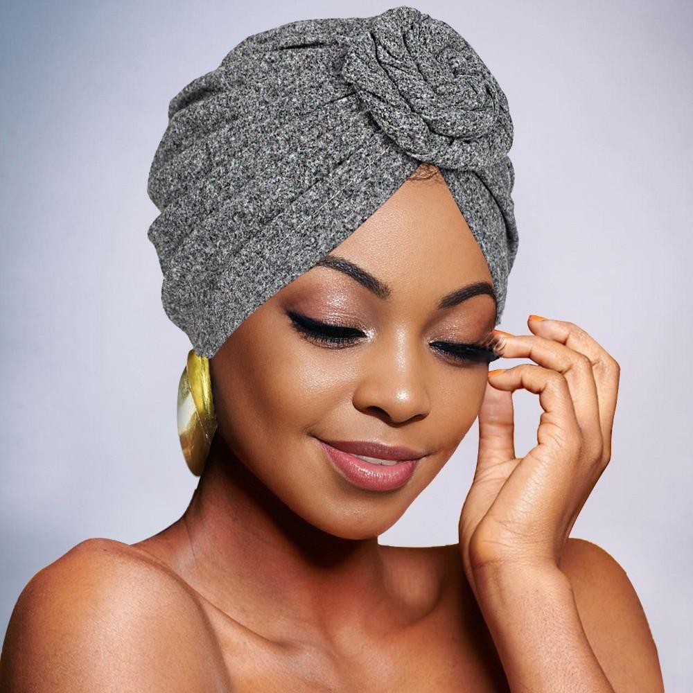 Elastic Twist Knot Turban Hat Wrap Style Cancer Chemo Hat Fashion Hijab Caps  Women Headwear