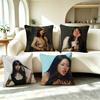 Bbeabadoobee Pop Singer Square Doublesided Printed Pillow Case Bedroom Bedside Pillow Sofa Cushion Cover