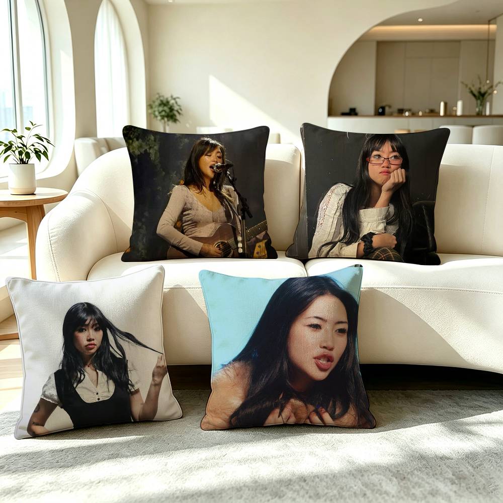 Bbeabadoobee Pop Singer Square Doublesided Printed Pillow Case Bedroom Bedside Pillow Sofa Cushion Cover