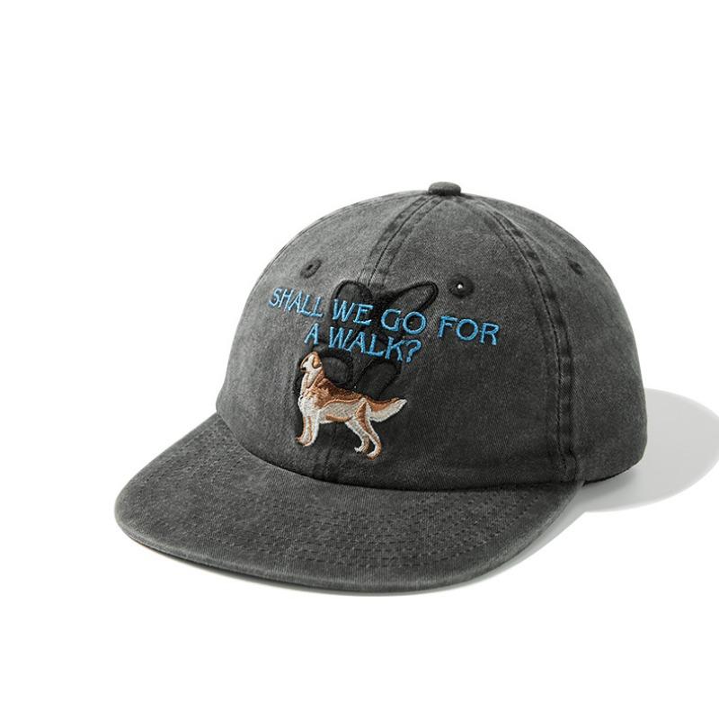 Hip hop ripped street graffiti baseball cap children semi-soft top couple cap male tide