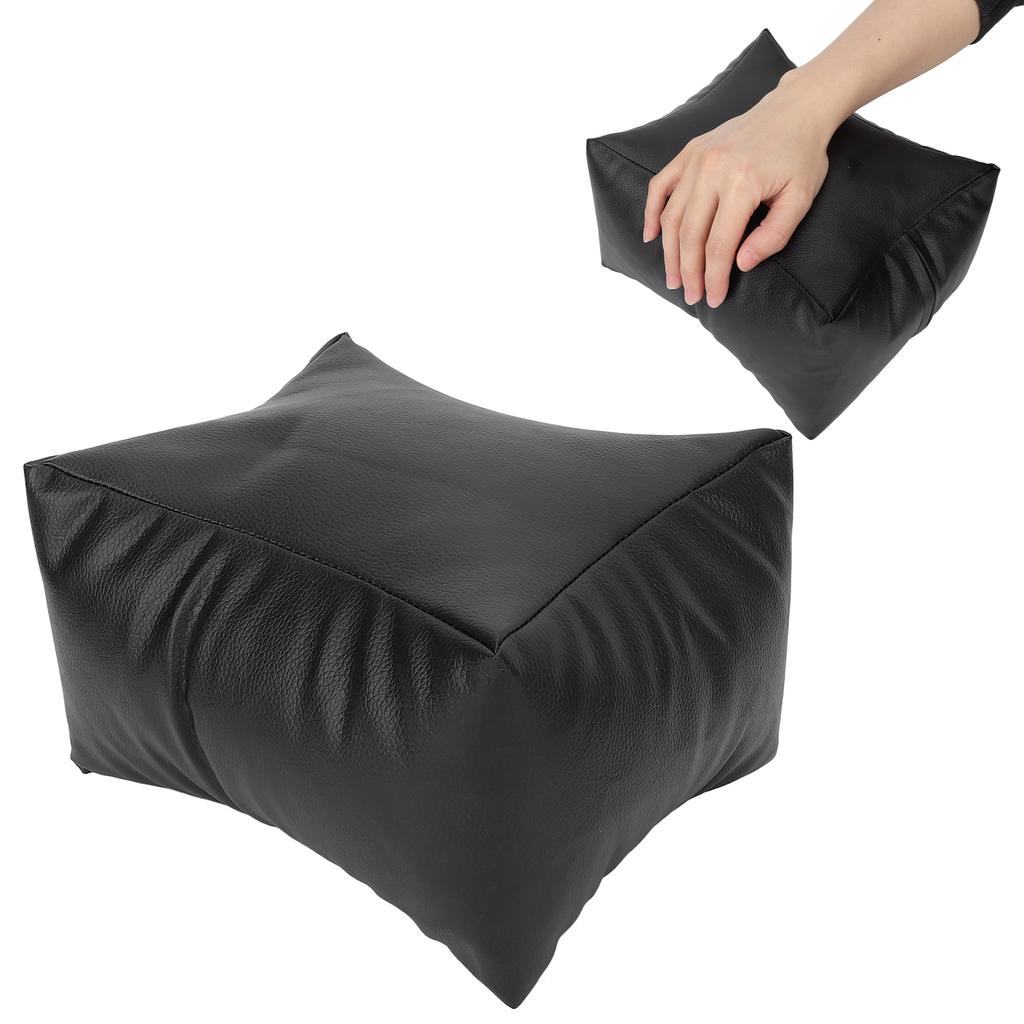 Almohada de Mano para Uñas Piel Sintética Suave 3 Alturas Desmontable Impermeable Cojín Reposabrazos para Salón de Uñas