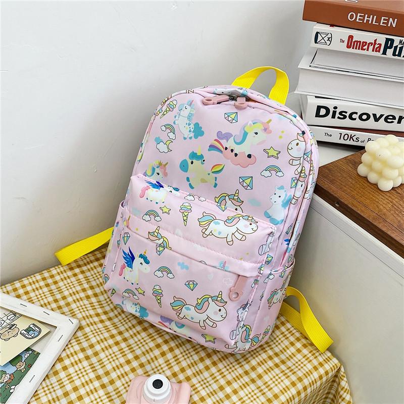 Cute Nylon School Backpack For Elementary Kids With Durable And Breathable Features