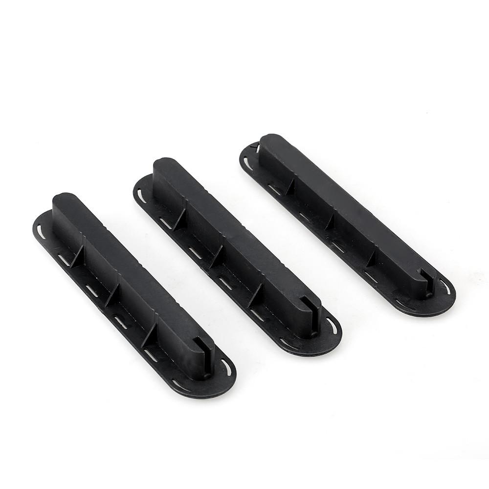 

3Pcs Future Tri Fins Box Plugs Fin Base SUP Screw Surf Fins Plugs Set Extra Fin Key Fin Screws Black