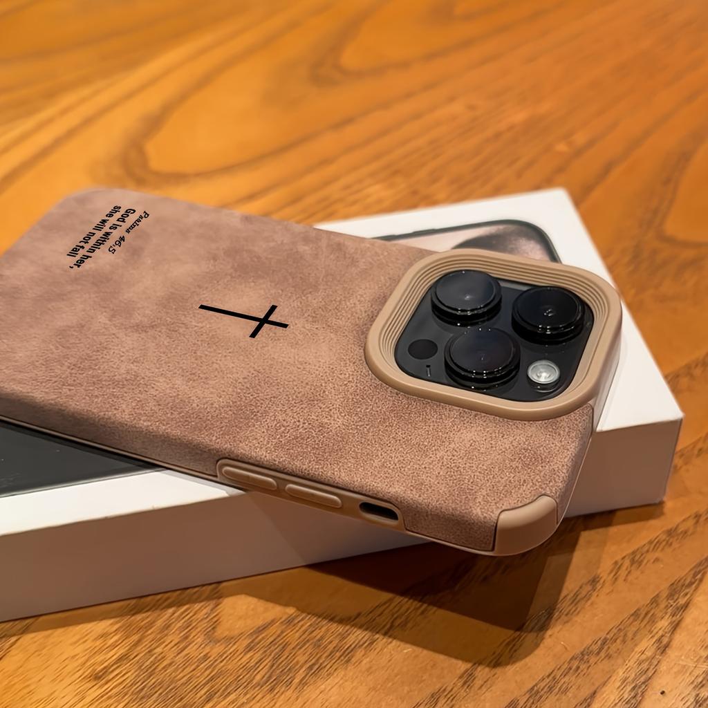 Simple Elements Suitable For iPhone 17 16 Pro 16 PLUS 16 Pro Max 15 14 13 12 11 XS MAX XR Phone Case Faux Leather Textured Cover