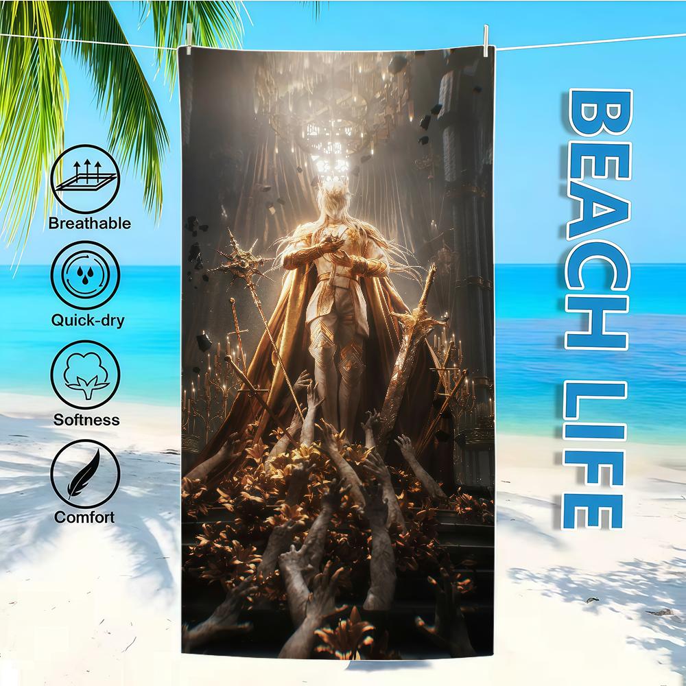 Towel Collection Textile Bathrobe Beach Quick-Drying Deepspace Lightweight Portable Camping Love And Swim Pool Travel