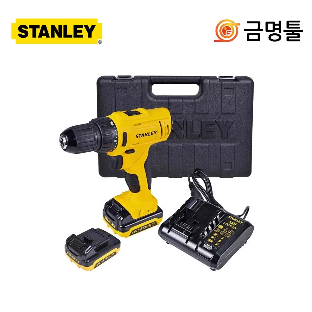 

Аккумуляторная дрель Stanley SCD12S2K 10,8 В 1,5 Ач, 2 упаковки, 2-скоростная регулируемая дрель + шуруповерт
