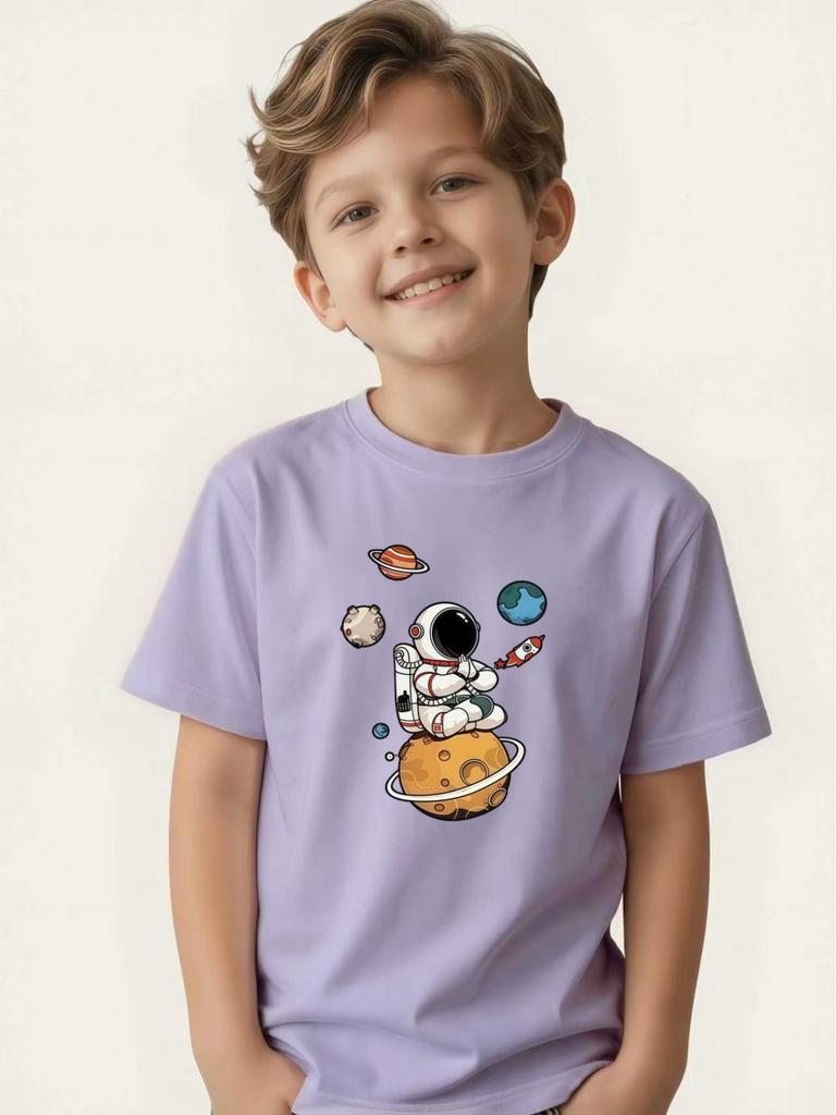 Boys Space Dreamer Short Sleeve T-Shirt Children's Summer Fashion Clothing