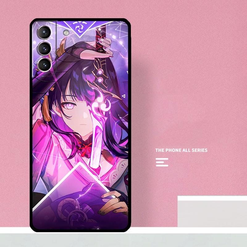 

Genshin Impact Raiden Shogun Baal Phone Case For Samsung Galaxy S25 S26 Ultra S20 S21 S22 S23 S24 S10 Plus S25 FE Cover Coque Galaxy S26Ultra