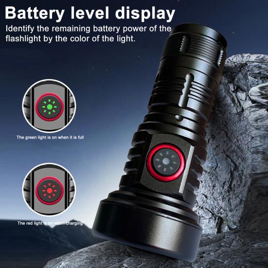 Mini Flashlight Super Bright High Lumens Multiple Lighting Modes Waterproof Portable Rechargeable LED Flashlight Camping Torch