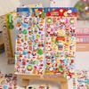 1/4 szt. Świąteczne Puszyste Naklejki 3D Śliczne Kreskówkowe Scrapbooking DIY Dziennik Dziennik Dekoracja Artykuły Papiernicze Naklejki Artykuły Szkolne