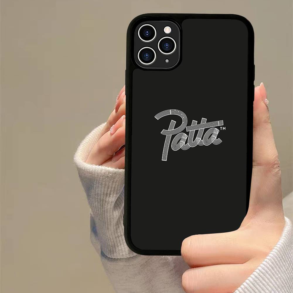 Fashion P-patta PC+TPU Phone Case For iPhone 17 16 15 14 13 12 11 Pro Max Plus Kawaii Cartoon Cover