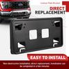 Front License Plate Bracket Compatible with 2021-2023 Ford F150 3.3L 5.0L Bumper License Plate Holder Frame Replacement for ML3Z17A385AB FO1068185