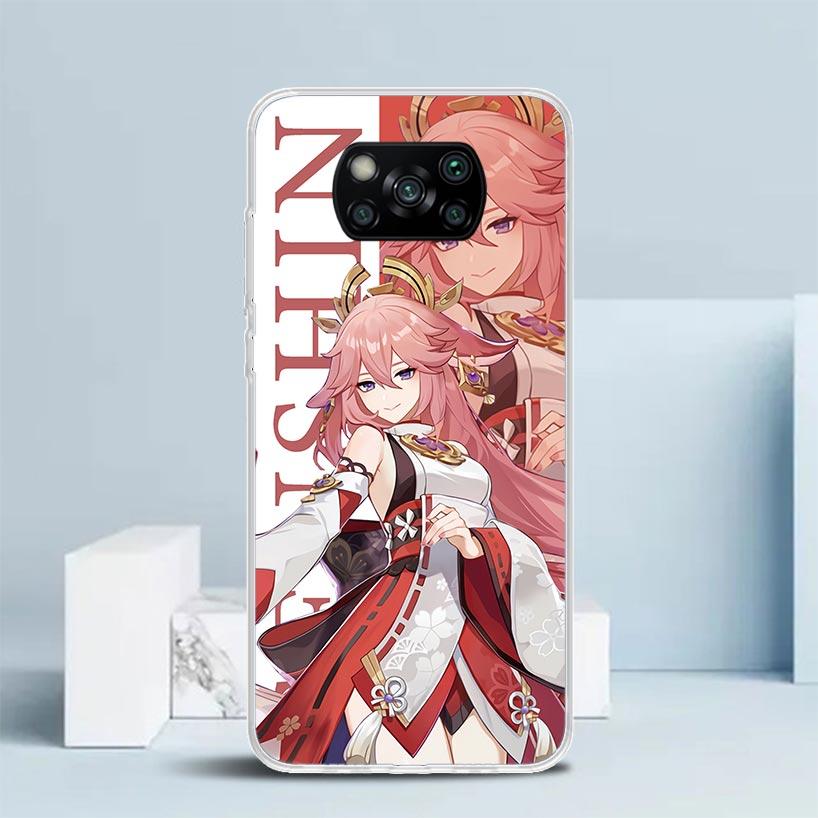 Genshin Impact Anime Phone Case For Xiaomi Poco F7 Ultra X5 X6 X7 Pro M7 Redmi 15C 15 13C 13 12C 12 10C 10 10A 9 9C 9A 9T Cover