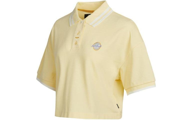 Converse Polo Shirt Women s Beige Yellow 10022783-A01 S