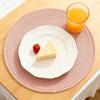 Nordic Style Cotton Round Placemats With Heat Insulation For Dining Room Decor