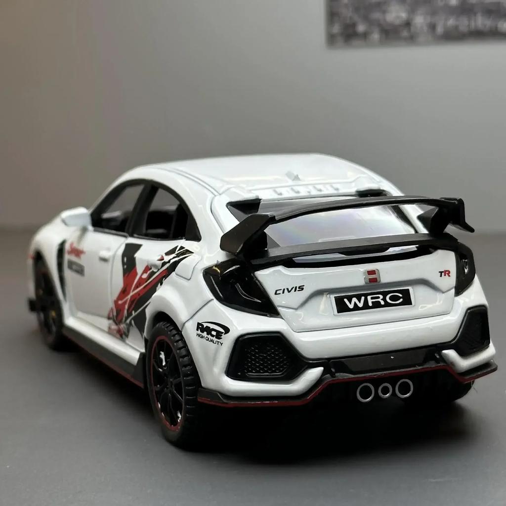 AAAX1 1 32 Honda Civic Type-R Super Modified Sport Car Alloy Metal Diecast Model Car Computer Desktop Ornaments Toys for Children