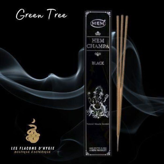 Encens - HEM - Black Champa - Lot De 6 Boîtes - Mélange D'herbes Et D'huiles Essentielles