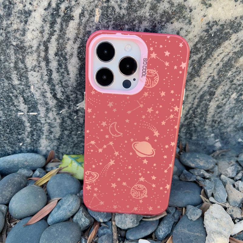 Starry Night space constellations stars Phone Case for iPhone 13 Mini 15 Plus 16 15 13 14 11 12 Pro Max Shockproof Laser Cover