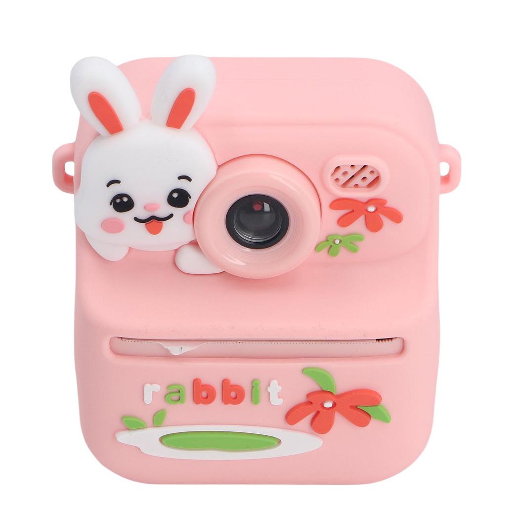 Instant Print Camera HD Double Lens 2.4 Inch Display Screen 16x Digital Zoom Instant Selfie Camera with Filters Game